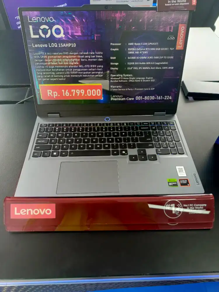 Kredit laptop Lenovo LOQ 15AHP10 tanpa DP dan ADM