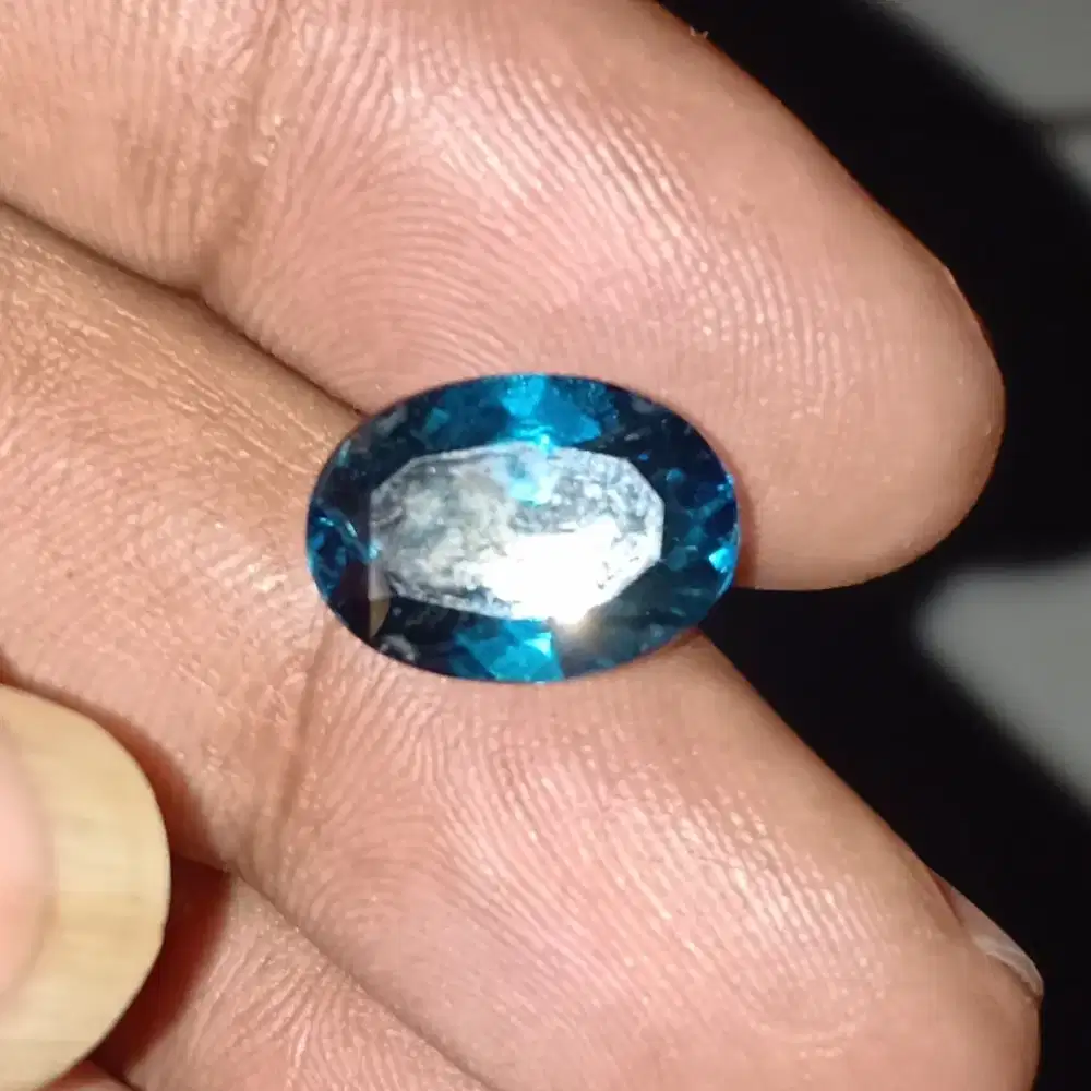 Natural blue topaz