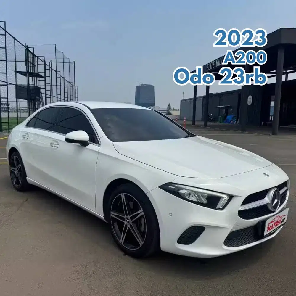 Mercedes Benz A200 2023 NIK 2023 White on Black Putih Mercy A 200
