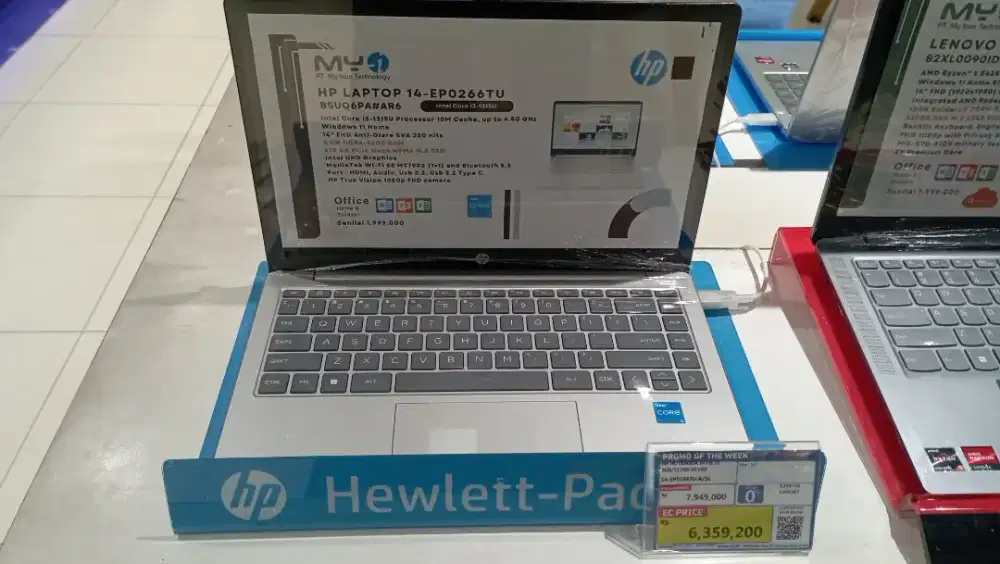 HP NOTEBOOK INTEL 13 8GB/512GB CICILAN TANPA KARTU KREDIT