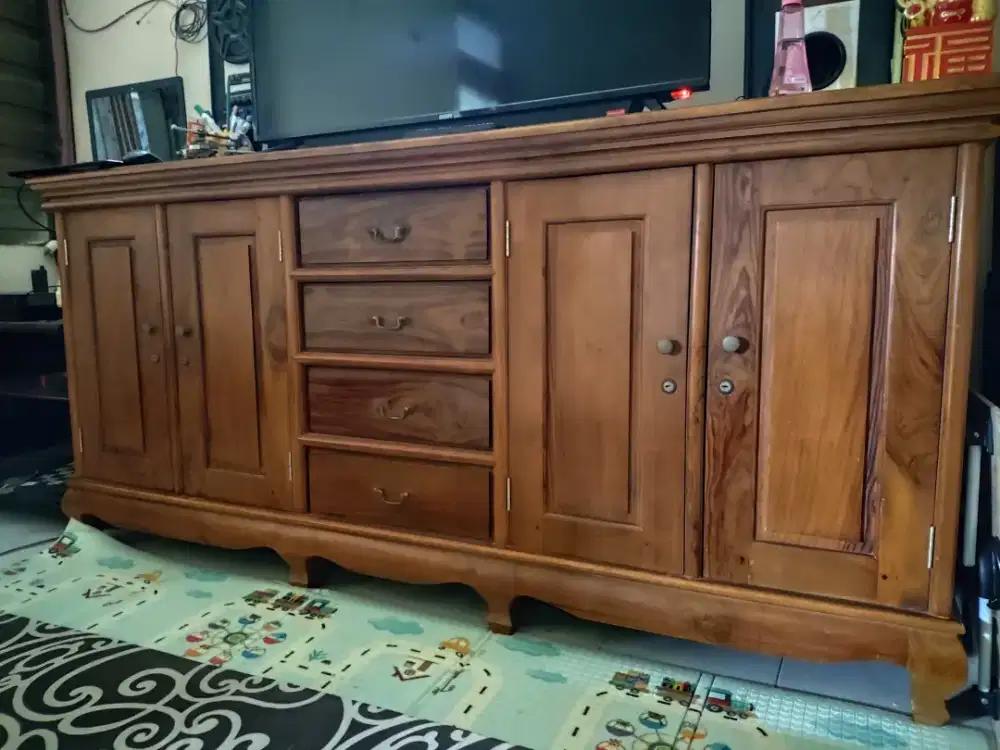 Bufet TV jumbo KAYU JATI