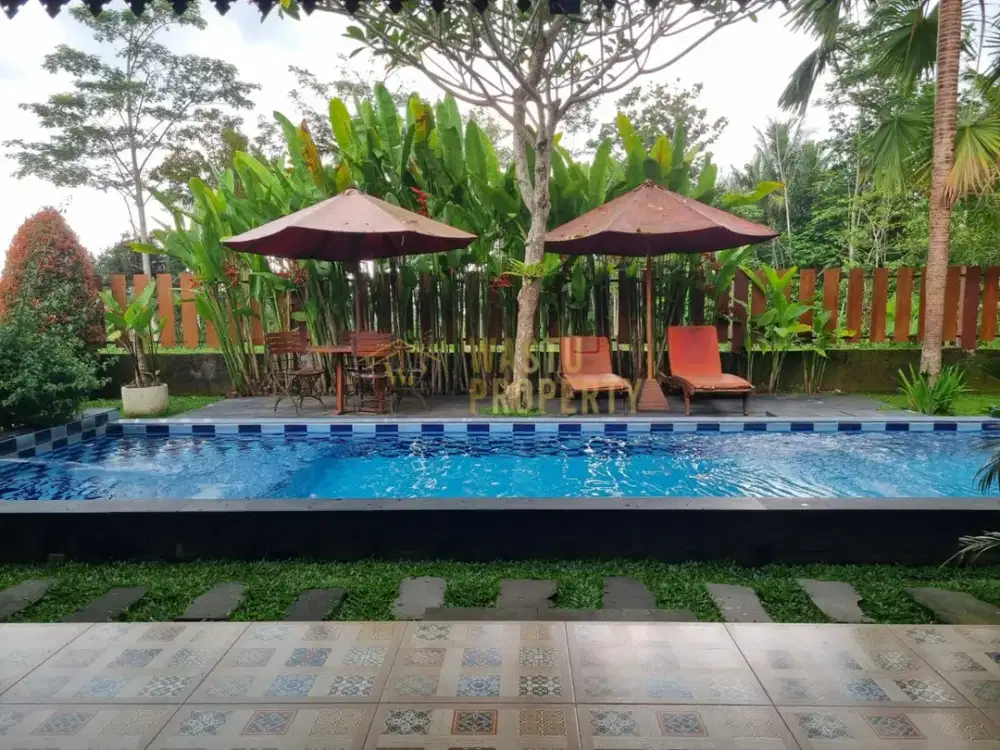 BUC! VILLA PRIVATE POOL DI PAKEM SLEMAN, FULLY FURNISH
