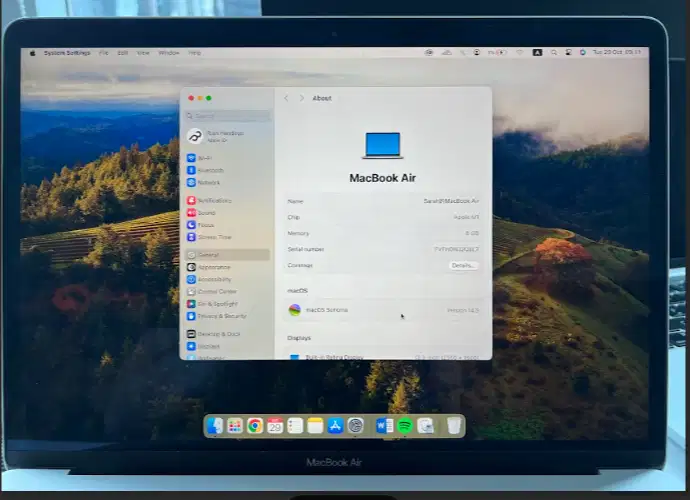 jual laptop macbook air A2337