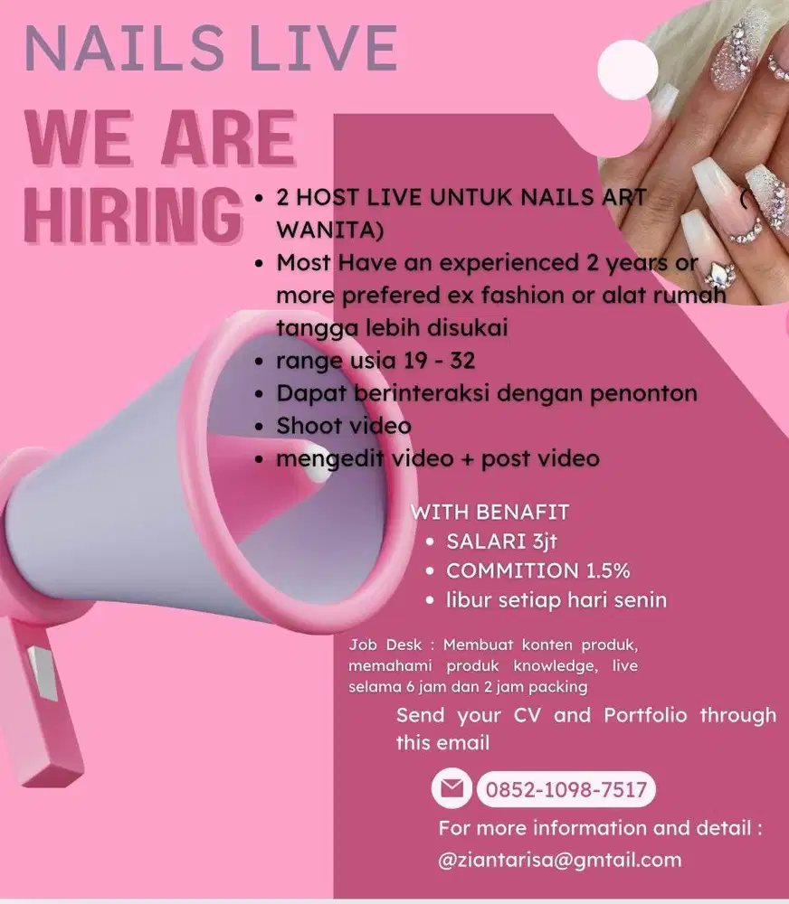 HOST LIVE STREAMING NAILS