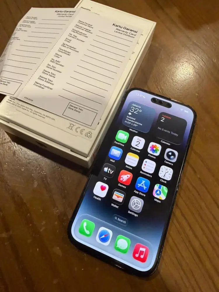 Iphone 14 Pro 512GB black resmi