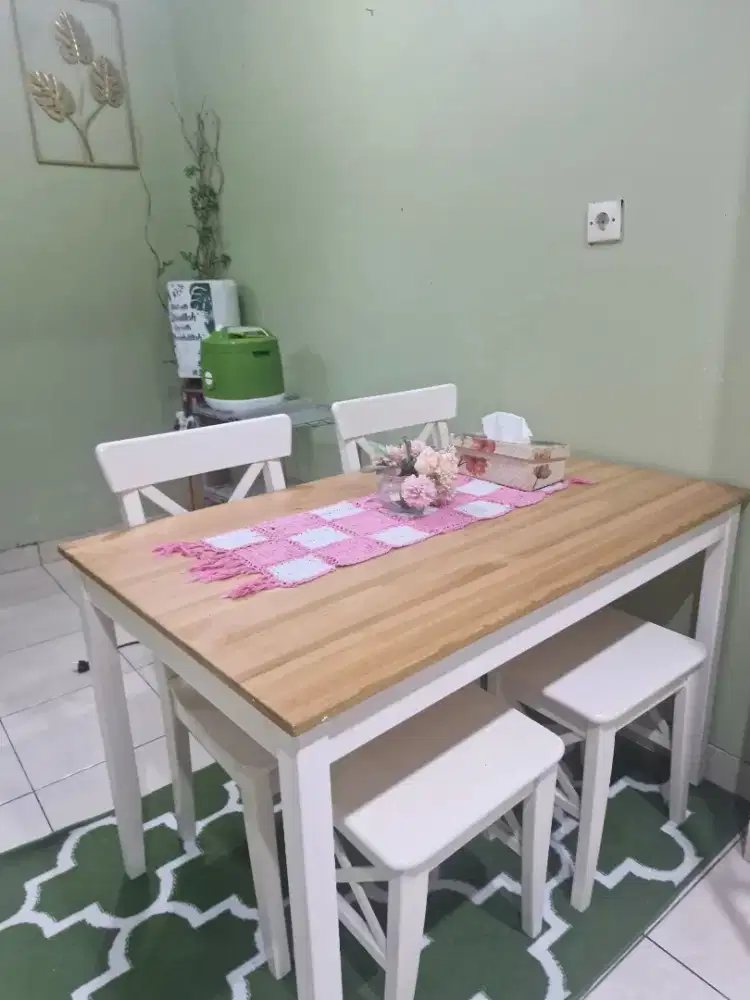 Meja Makan 1 set Ikea