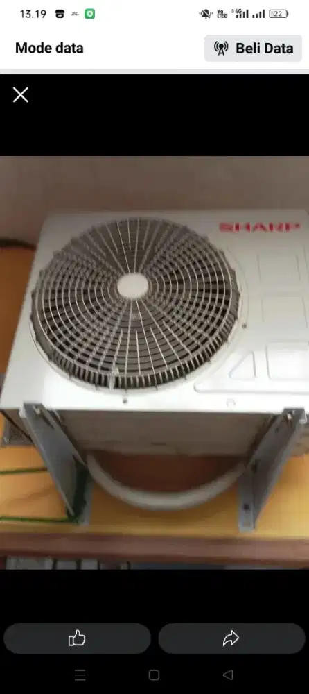 AC merek SHARP SETENGAH PK