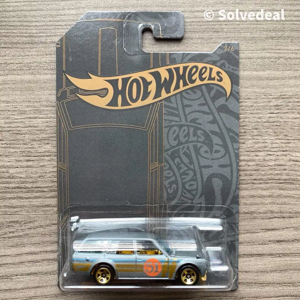 Hot Wheels Satin & Chrome 71 Datsun 510 Wagon 2019 Abu-Abu