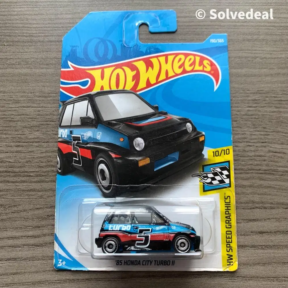 Hot Wheels 85 Honda City Turbo II 2018 Hitam