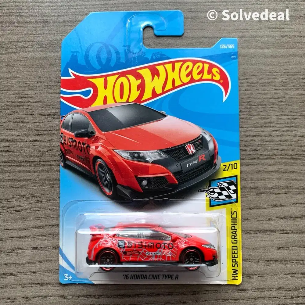 Hot Wheels 16 Honda Civic Type R 2018 Merah
