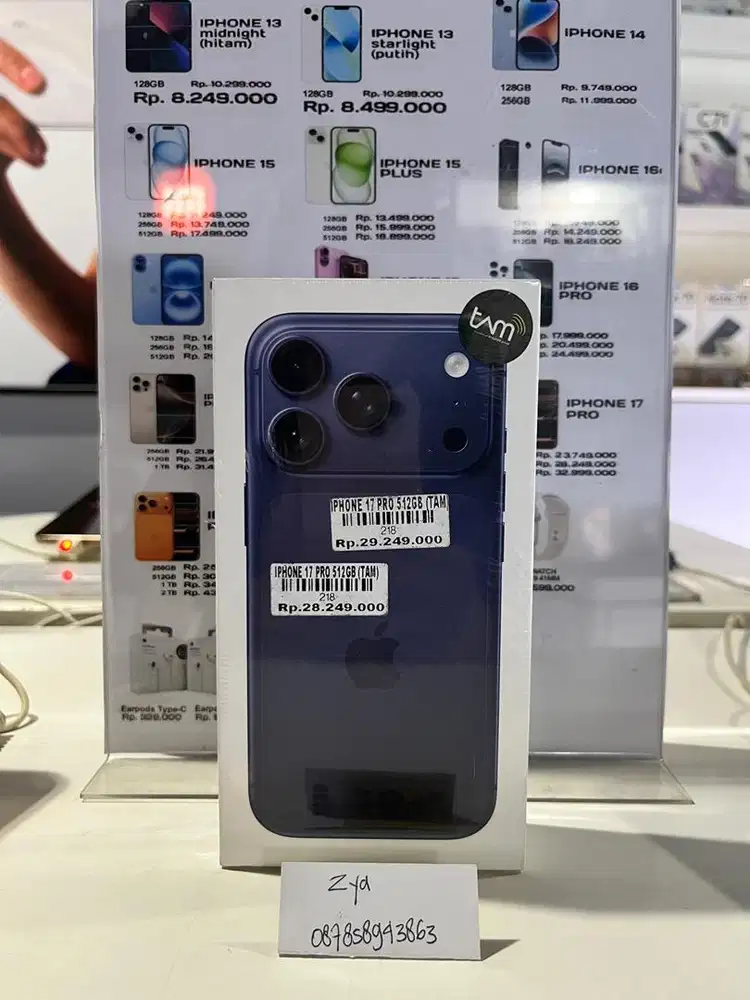 Iphone 17 pro 512gb ATLANTIS DAHSYAT