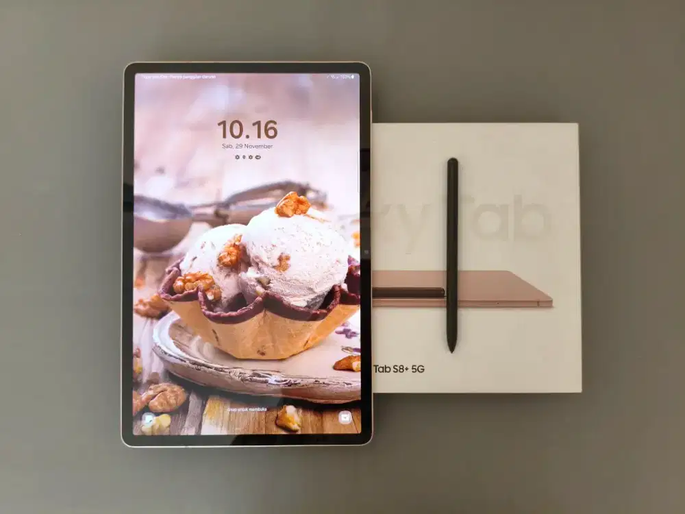 Samsung Galaxy Tab S8+ Plus 5G 8/256 X806 - Fullset, Ex Garansi Resmi