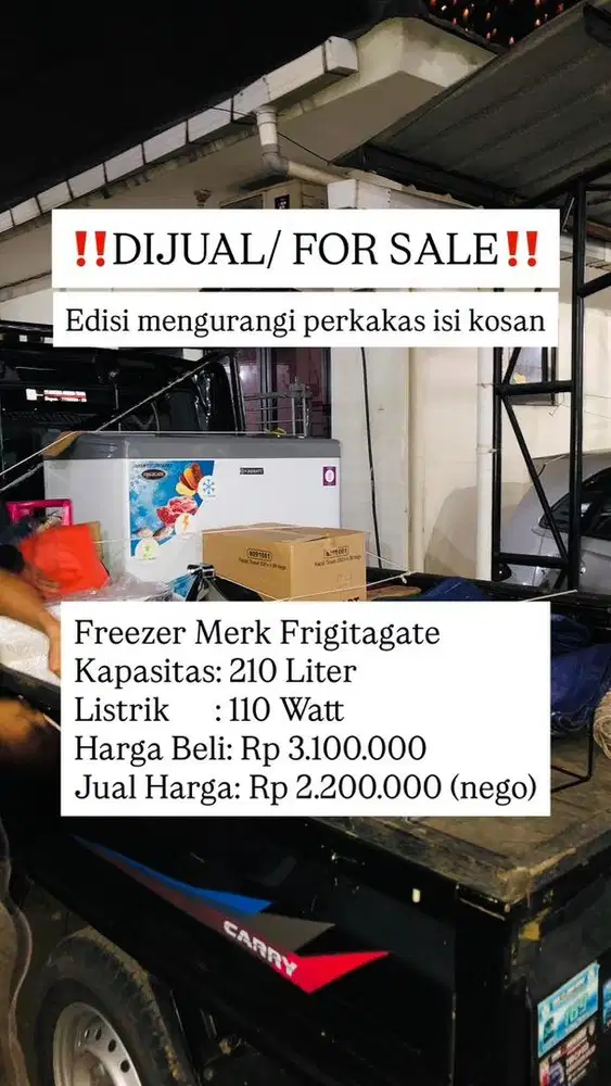 Freezer Frigigate 210L
