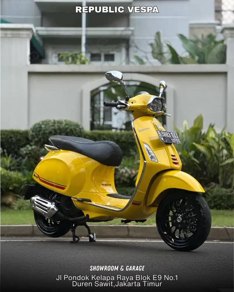 PIAGGIO VESPA SPRINT S150 IGET ABS LED TH 2021 WARNA YELLOW SOLE PERFE