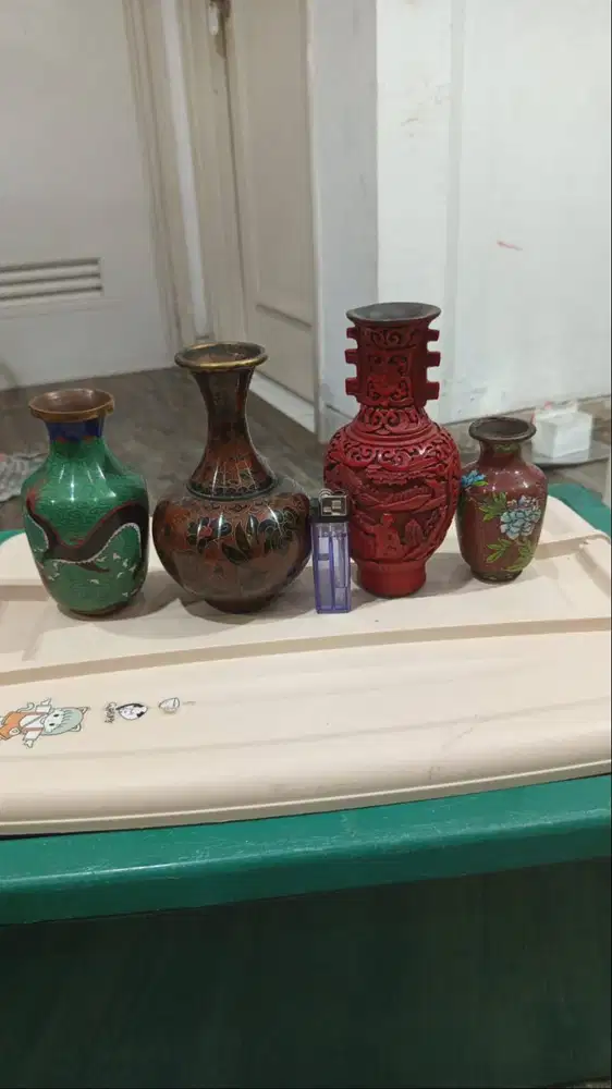 DIJUAL GUCI CINA PAJANGAN RUMAH BAHAN KUNINGAN