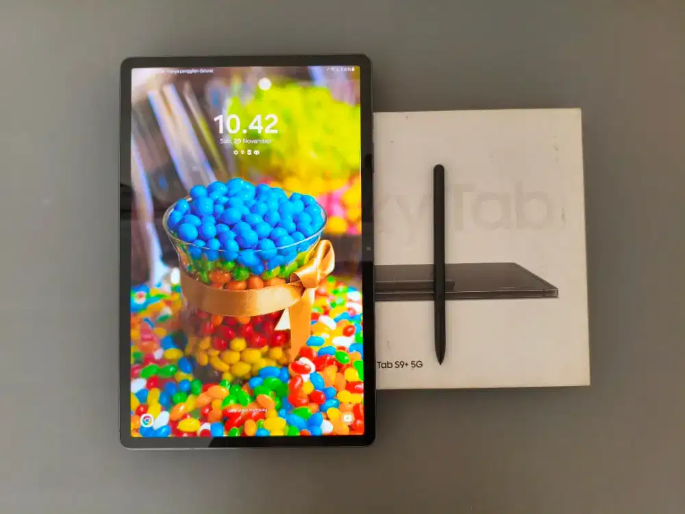 Samsung Galaxy Tab S9+ Plus 5G 12/256 X816 - Fullset, Ex Garansi Resmi