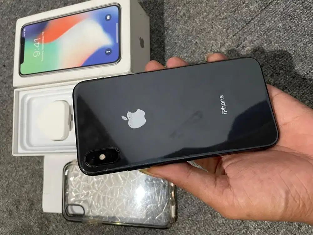 Iphone x 256gb lengkap