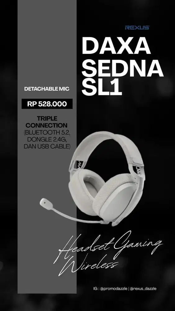 Daxa sedna SL1 Headset gaming wireless