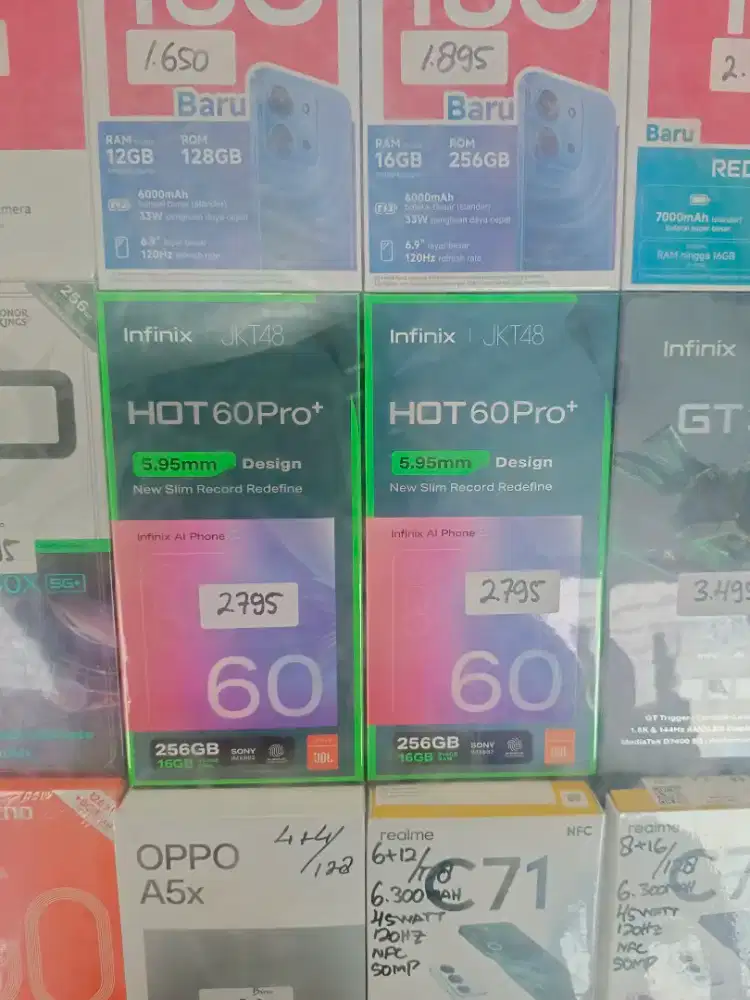 Kredit hp infinix Hot 60pro+ 16/256gb area pinang poris ciledug