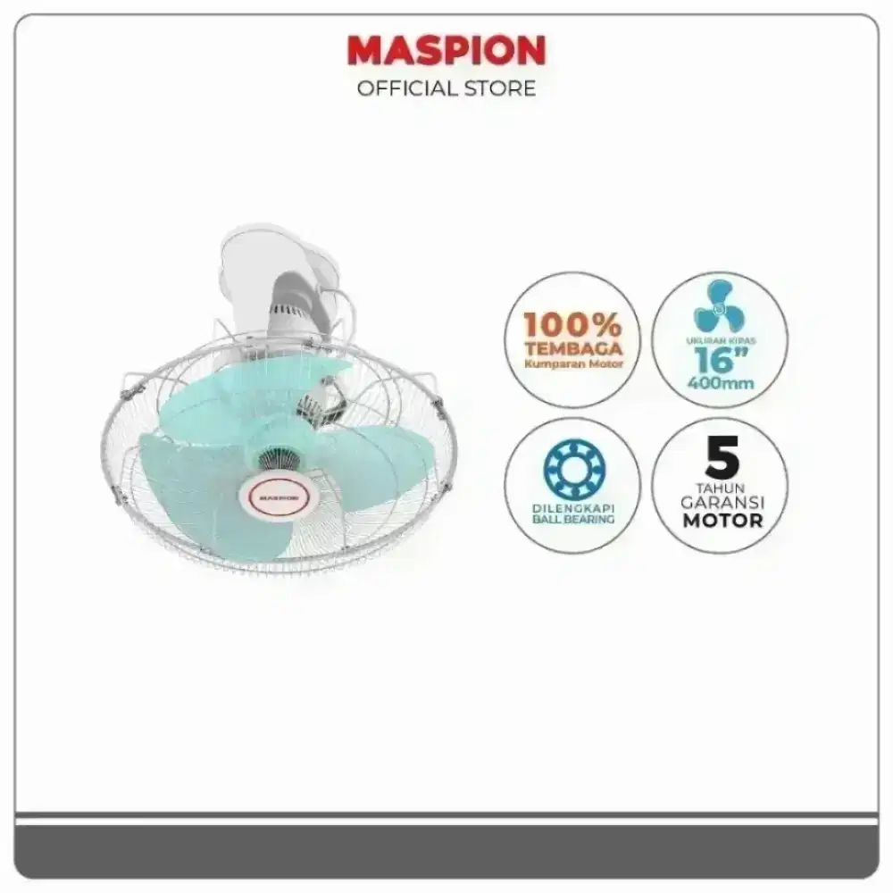 KIPAS ANGIN MASPION   MOF  ( ORBIT  16IN