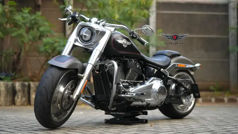 Harley Fatboy Industrial Denim Grey 2019