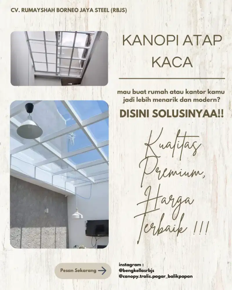 KANOPI KEKINIAN HARGA TERJANGKAU!