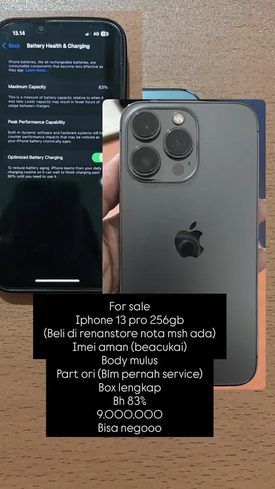 iphone 13 Pro 256 imei beacukai bisa nego