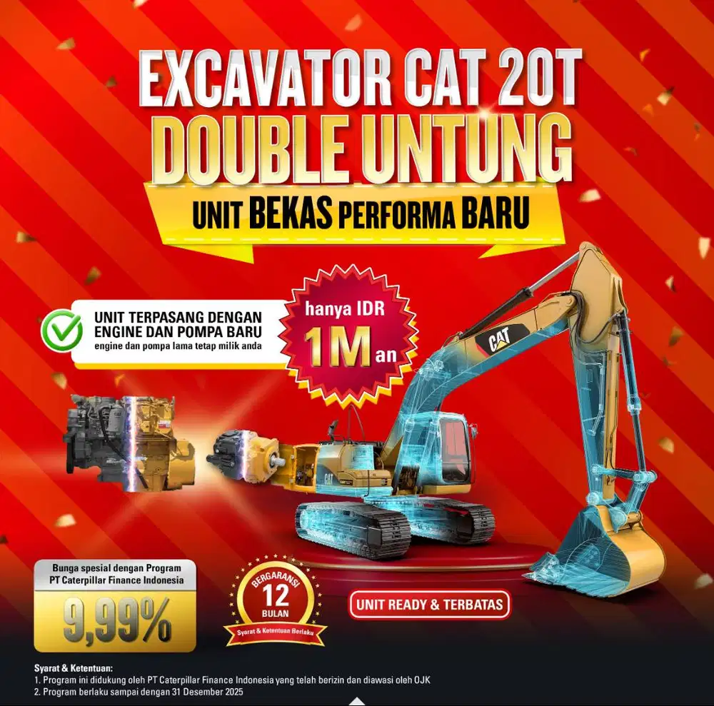 Excavator CAT Caterpillar 320GX Unit Bekas Berkualitas Performa Baru