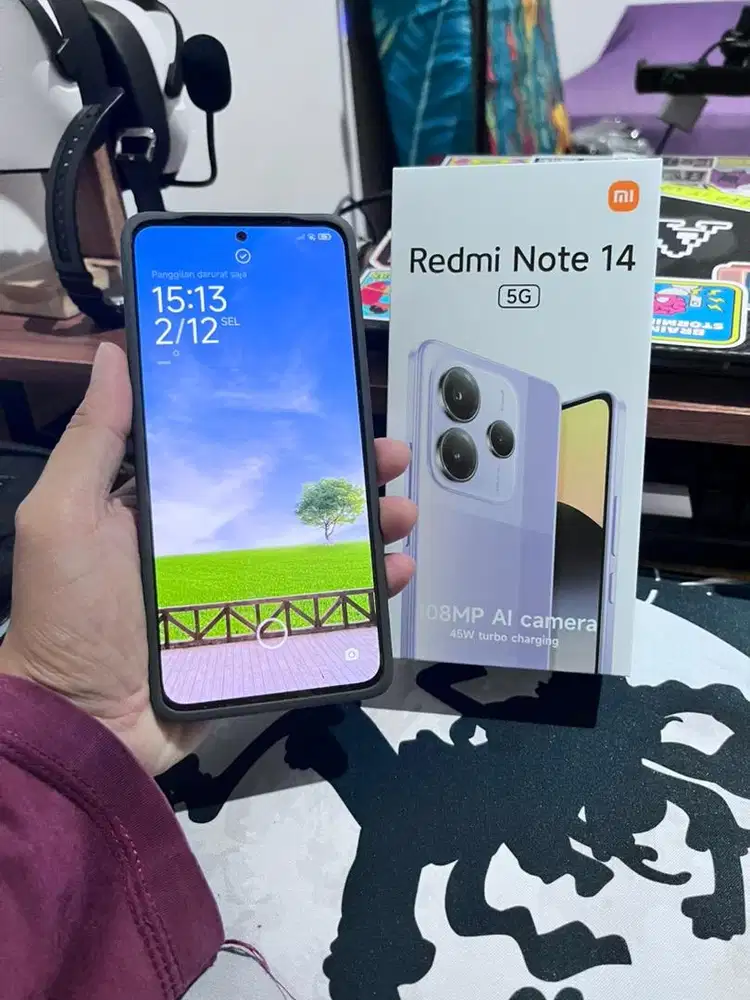 Redmi Note 14 5G 8/256GB Midnight Black – Baru Buka Segel (Harga Net)