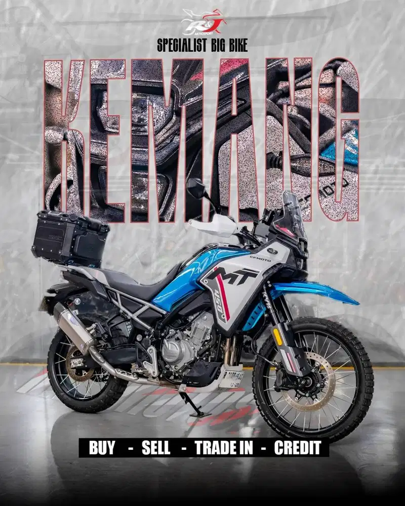 (STNK&BPKB) CF Moto 450 Nik 2024 Knalpot Triton biru Odo 2.200 Km