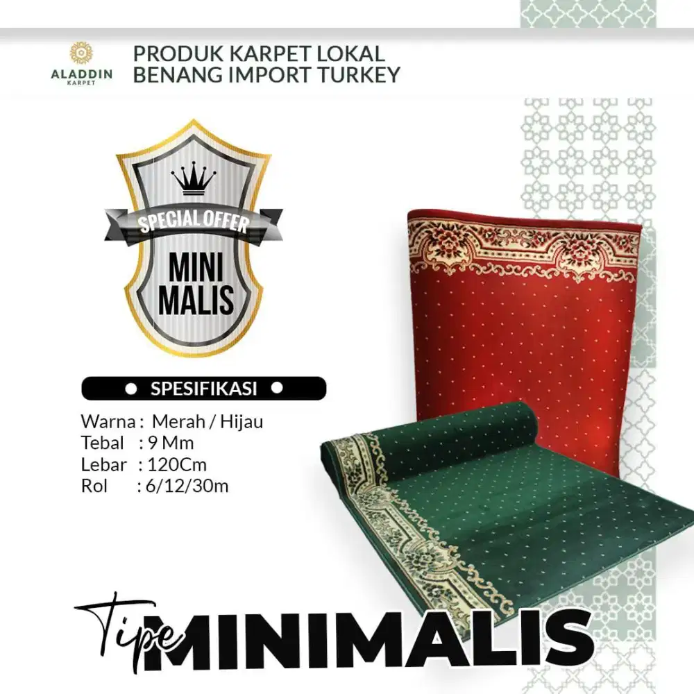 Karpet Masjid tipe Minimalis