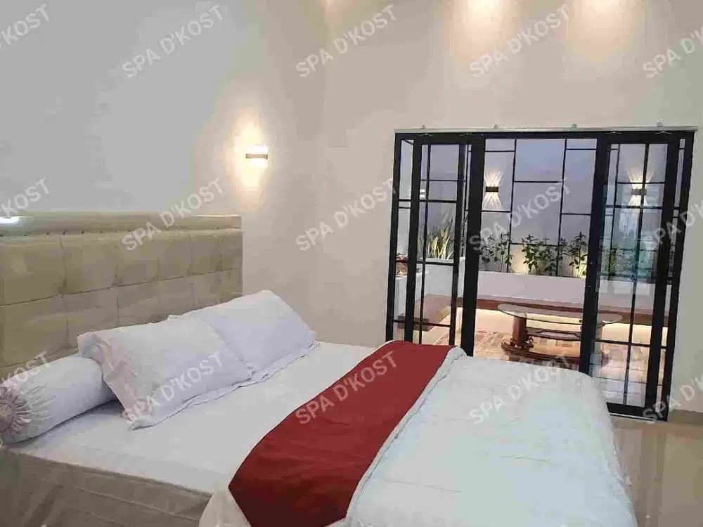 Disewa Rumah Kontrakan Bulanan mewah Tipe 100 luxury Full Perabotai SPA D'KOST di Kartama Marpoyan Damai  Pekanbaru