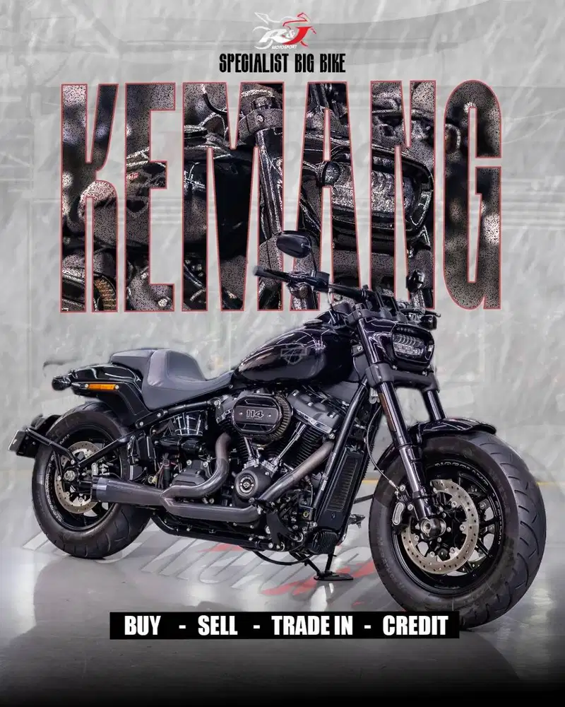 Harley Davidson Fatbob 114 Knalpot TBR Nik 2019 Low Km 1000an