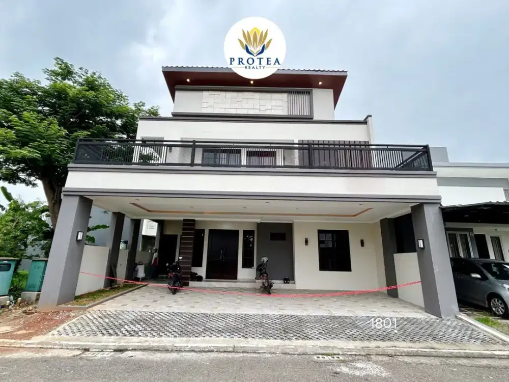 Rumah Modern Kontemporer, Dekat Stasiun Cisauk & Tol Serbaraja, BSD