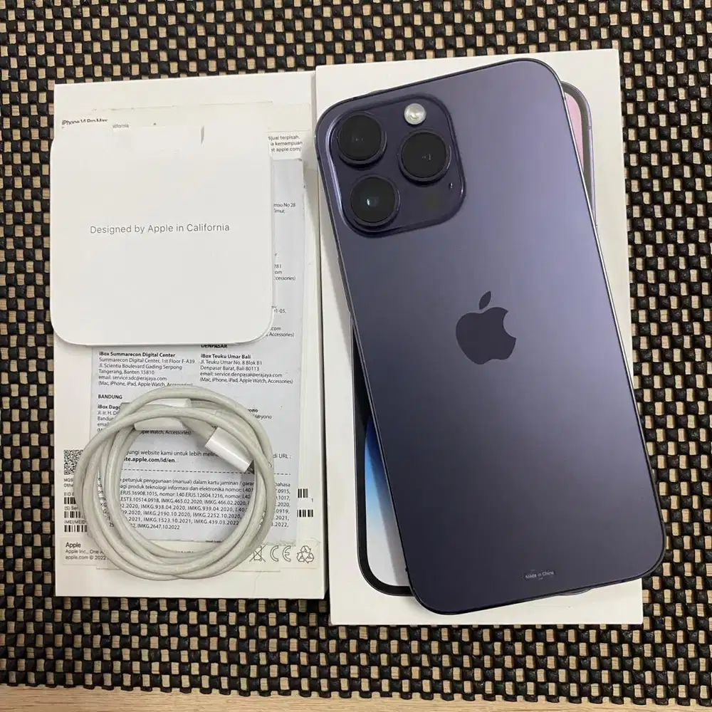 Iphone 14 promax deep purple resmi