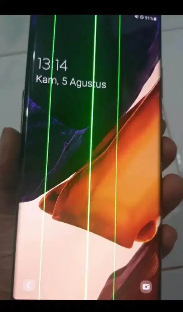 Murah Samsung Note 20 ultra lcd garis lainnya normal, bs TT