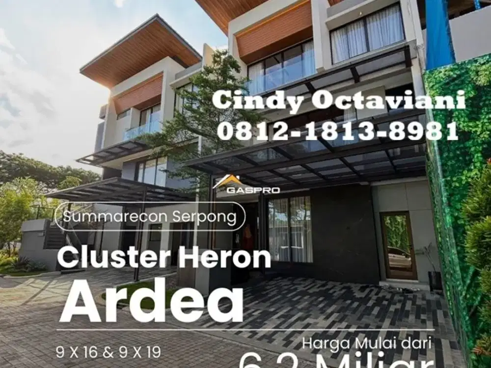 Cluster Eksklusif HERON ARDEA – Hunian Premium 3 Lantai di The Springs Summarecon Serpong