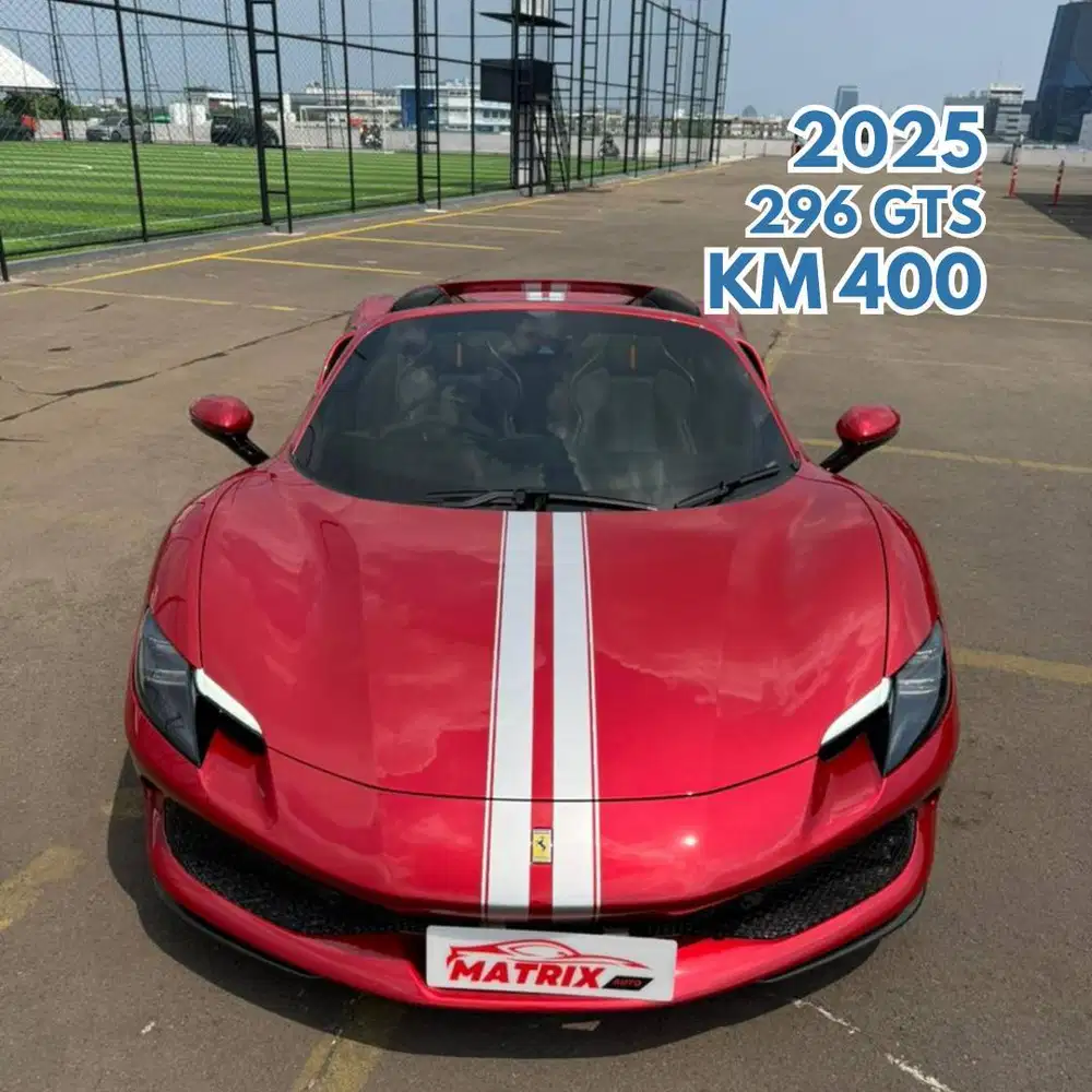 Ferrari 296 GTS 2025 NIK 2024 Red on Black Merah