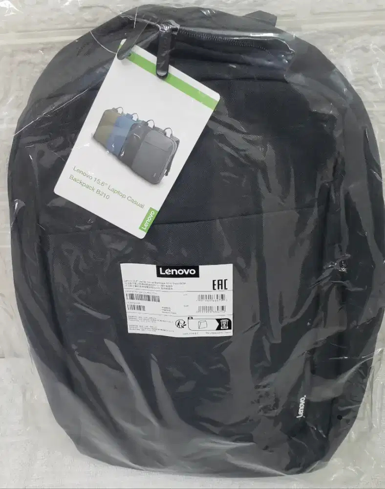 Tas punggung Backpack Casual Lenovo B210 15.6inch Black Row Original