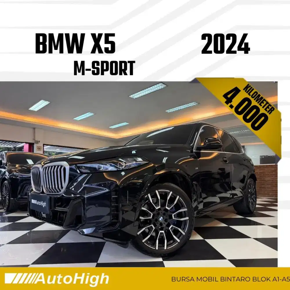 DP10% [Km4.000] X5 M-Sport 2024 Black Reg 2025 #AUTOHIGH