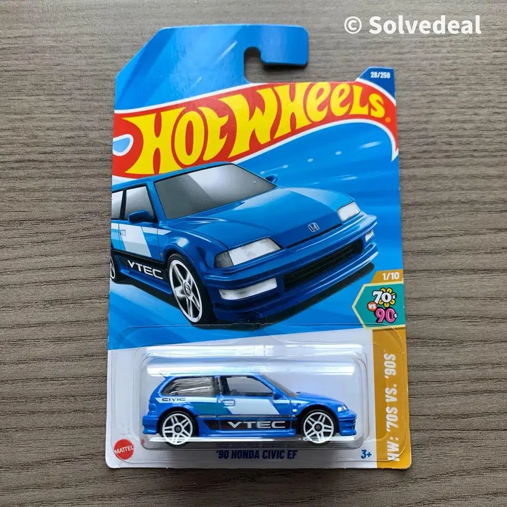 Hot Wheels 90 Honda Civic EF 2025 Biru