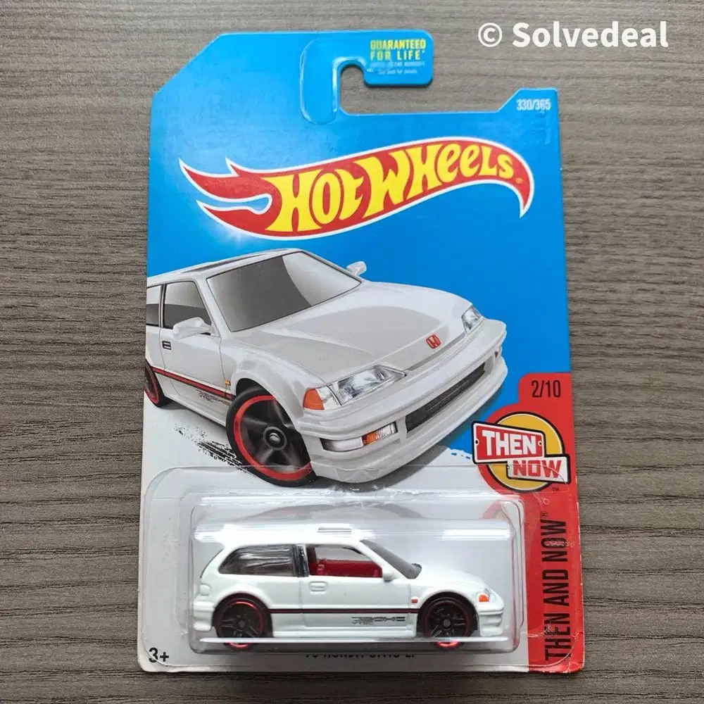 Hot Wheels 90 Honda Civic EF US Card 2017 Putih