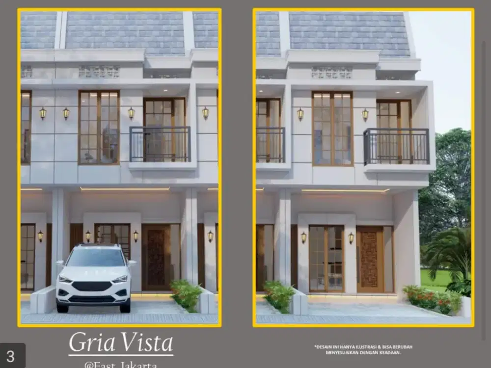 Rumah Cantik dan Baru 2 lantai di dalam Komplek di Duren Sawit Jakarta Timur