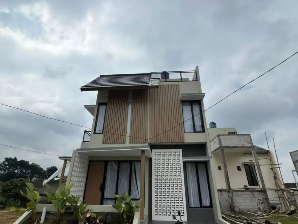 di jual villa dengan jaminan tersewa penuh 5 menit alun alun kota batu