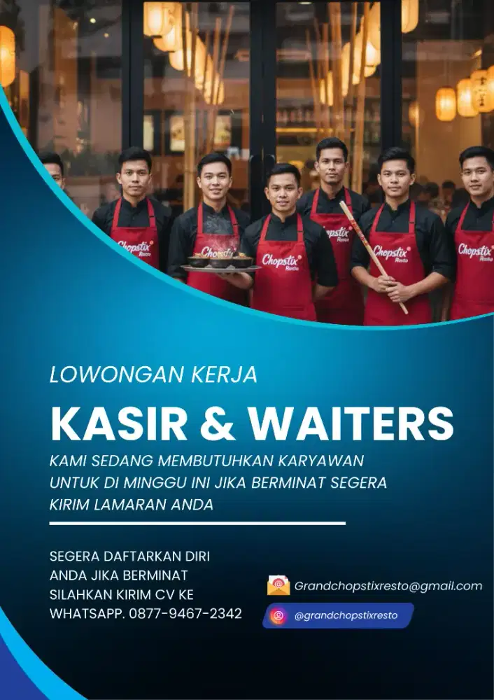 Lowongan kerja Restoran Chopstix