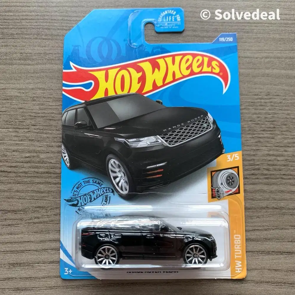 Hot Wheels Range Rover Velar US Card 2020 Hitam
