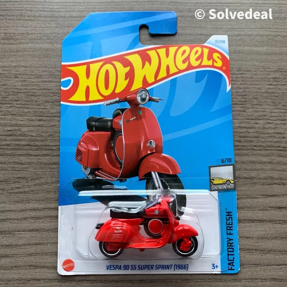 Hot Wheels Vespa 90 SS Super Sprint 1966 2024 Merah