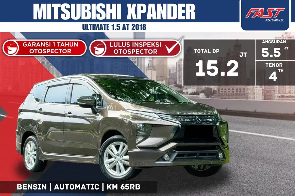MITSUBISHI XPANDER ULTIMATE 2018 1.5 AT LOW KM.65RB & PAJAK PANJANG #F