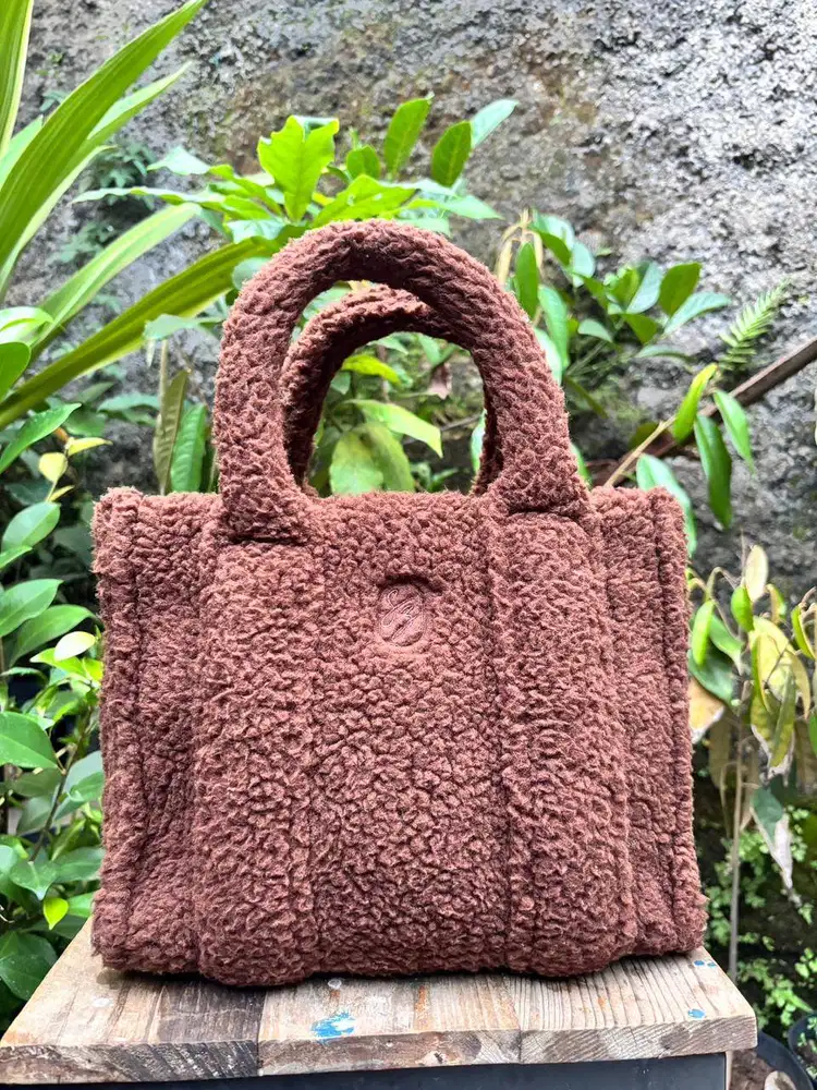 Handbag Siyazu Bulu | Tas Jinjing Mini | Tas Mini Bulu | Fleece Handba