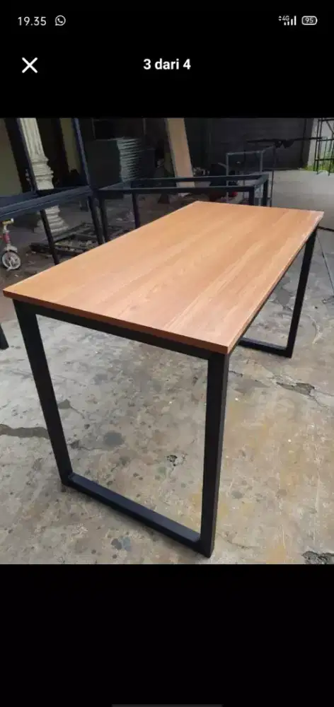 Meja permanen lapis hpl